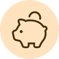貯金箱のアイコン